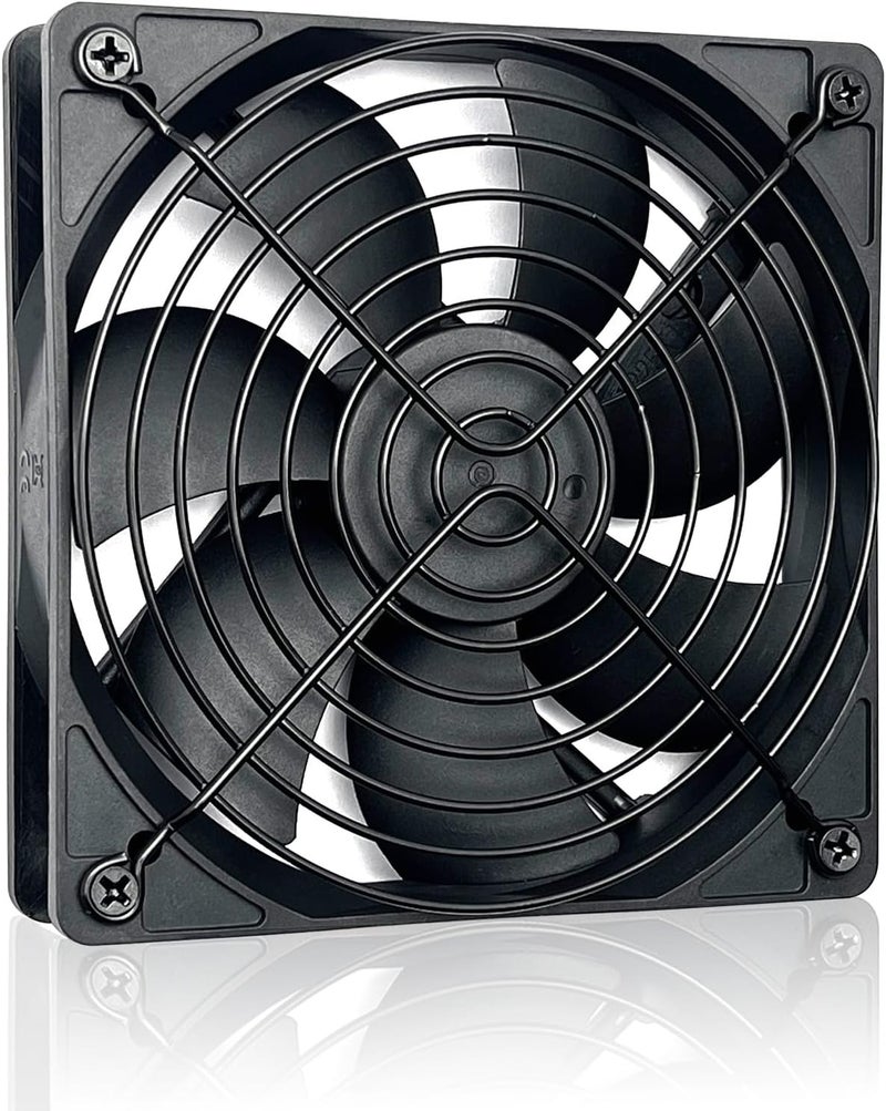 DVUIYYL 2 PCS 120mm Fan Grill pc 120mm Fan Bracket Grill (Black) - Image 2